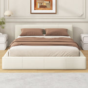 Stylish Upholstered Bed With Birch Wood Frame - R&R Furniture Gallery (Fountain Valley, CA)
