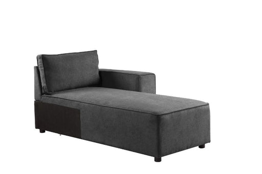 Silvester - Modular Chaise With 2 Pillows - Gray Fabric - R&R Furniture Gallery (Fountain Valley, CA)