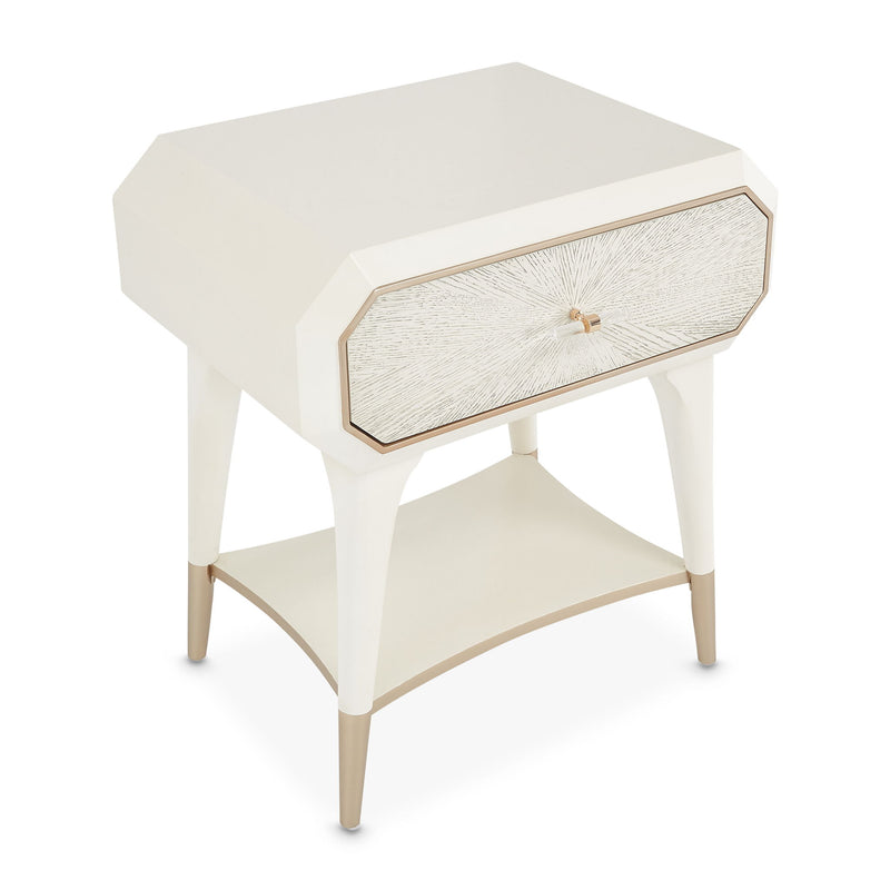 La Rachelle - 1-Drawer Nightstand - Champagne - R&R Furniture Gallery (Fountain Valley, CA)