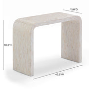 Opus - Console Table - Cream - R&R Furniture Gallery (Fountain Valley, CA)