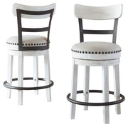 Valebeck - Full Back Swivel Stool - R&R Furniture Gallery (Fountain Valley, CA)