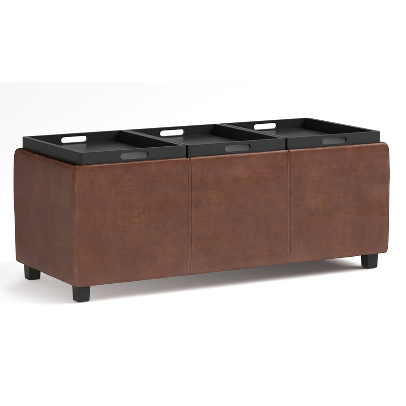 Avalon - Upholstered Storage Ottoman - R&R Furniture Gallery (Fountain Valley, CA)