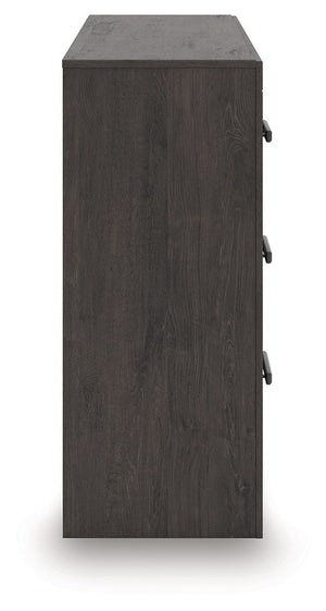 Prendonea - Six Drawer Dresser - Charcoal - R&R Furniture Gallery (Fountain Valley, CA)