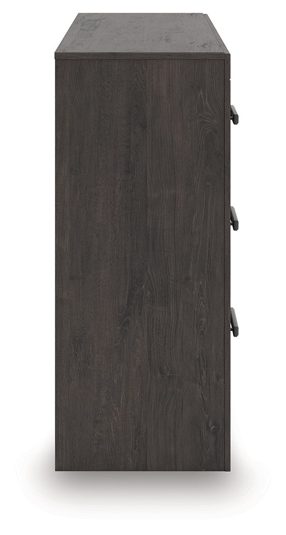 Prendonea - Six Drawer Dresser - Charcoal - R&R Furniture Gallery (Fountain Valley, CA)
