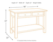 Tyler Creek - Sofa Table - Grayish Brown / Black - R&R Furniture Gallery (Fountain Valley, CA)