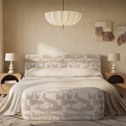 Graceland - Jacquard Bench - Cream - R&R Furniture Gallery (Fountain Valley, CA)