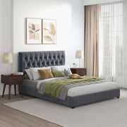 Donald - Mid-Century Modern Upholstered Platform Bed - R&R Furniture Gallery (Fountain Valley, CA)