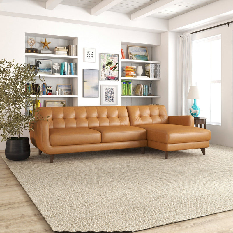Allison - Mid-Century Modern Sectional Sofa Chaise - R&R Furniture Gallery (Fountain Valley, CA)