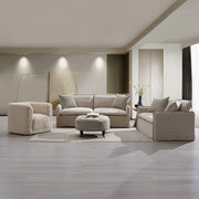Upendo - Ottoman With Caster - Pattern Fabric - R&R Furniture Gallery (Fountain Valley, CA)