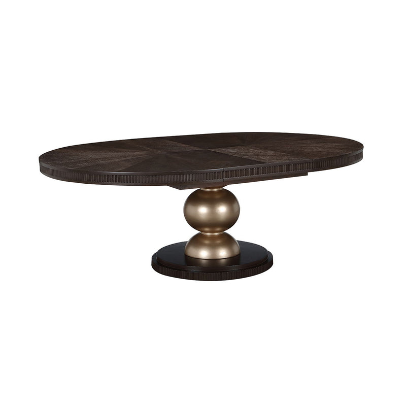 West Kensington - Oval Dining Table - Medium Espresso - R&R Furniture Gallery (Fountain Valley, CA)