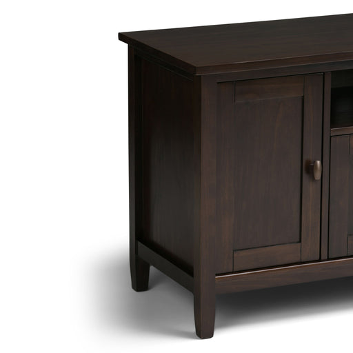 Warm Shaker - TV Media Stand Handcrafted - Tobacco Brown - R&R Furniture Gallery (Fountain Valley, CA)