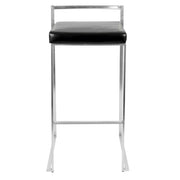 Lumi Source Fuji contemporary stackable barstool set with sleek design and modern finish, ideal for kitchen or bar area.