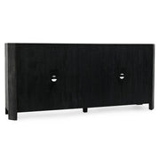 Macarthur - Reclaimed Oak 4 Door Cabinet - Aged Black - R&R Furniture Gallery (Fountain Valley, CA)