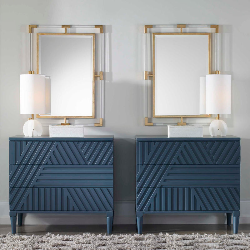 Uttermost Balkan Iron Wall Mirror with decorative metal frame, showcasing a stylish and modern design for home decor.
