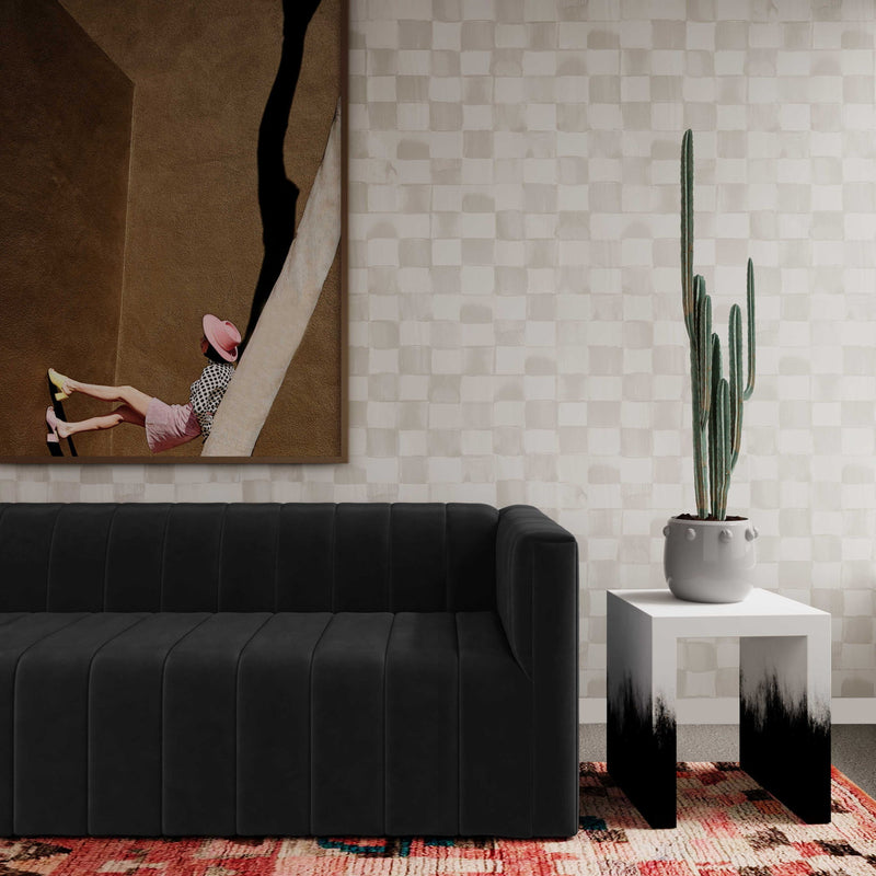 Matra - End Table - Black And White - R&R Furniture Gallery (Fountain Valley, CA)