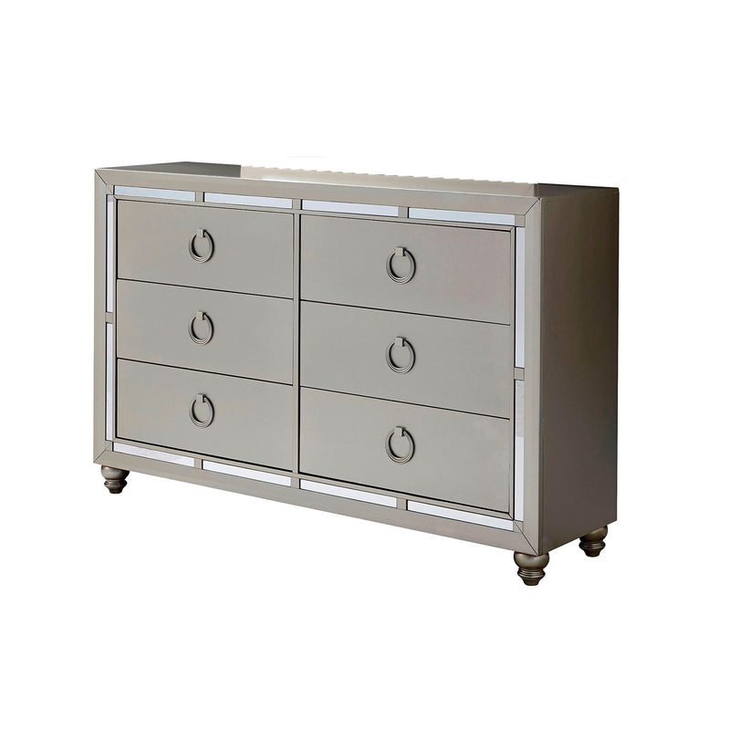 Chloe - Dresser - Gemstone Silver - R&R Furniture Gallery (Fountain Valley, CA)