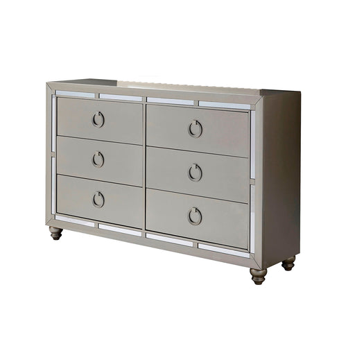 Chloe - Dresser - Gemstone Silver - R&R Furniture Gallery (Fountain Valley, CA)