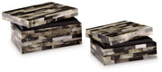 Ellford - Box Set (Set of 2) - Black / Brown / Cream - R&R Furniture Gallery (Fountain Valley, CA)