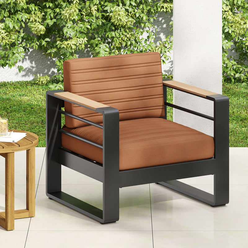 Giovanna - Club Chair Set With Aluminum Frame - R&R Furniture Gallery (Fountain Valley, CA)