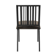 Zudora - Side Chair (Set of 2) - Synthetic Leather & Black - R&R Furniture Gallery (Fountain Valley, CA)
