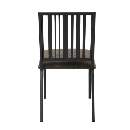 Zudora - Side Chair (Set of 2) - Synthetic Leather & Black - R&R Furniture Gallery (Fountain Valley, CA)
