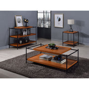 Oaken - Coffee Table - Honey Oak & Black - R&R Furniture Gallery (Fountain Valley, CA)