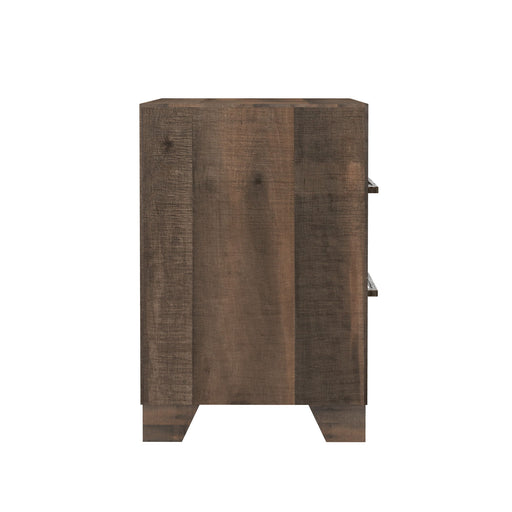 Plinz - 2 Drawer Nightstand - Brown - R&R Furniture Gallery (Fountain Valley, CA)