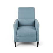 Repose Upholstered Recliner Chair With Nailhead Trim And Side Pocket - Light Blue - R&R Furniture Gallery (Fountain Valley, CA)