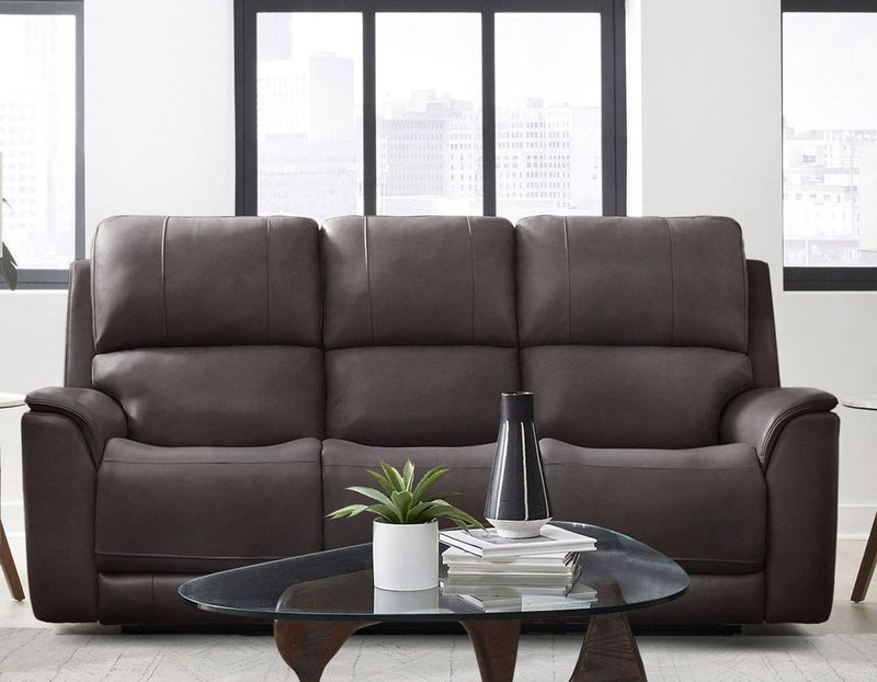 Parker Living Easton Zero Gravity Power Reclining 3-piece sofa set with plush cushions and modern design in a living room setting.