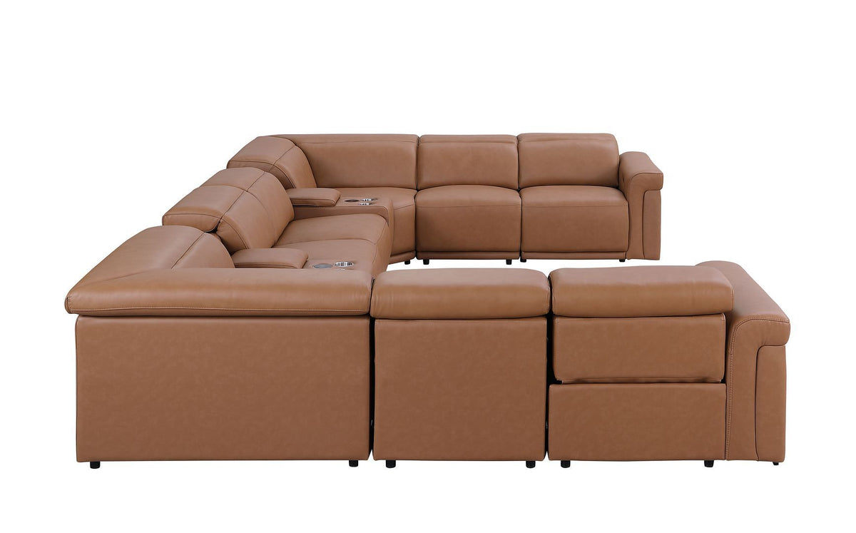 1126 - 10-Piece U-Shaped Sectional Sofa In With 4 Power Recliners & Power Headrests