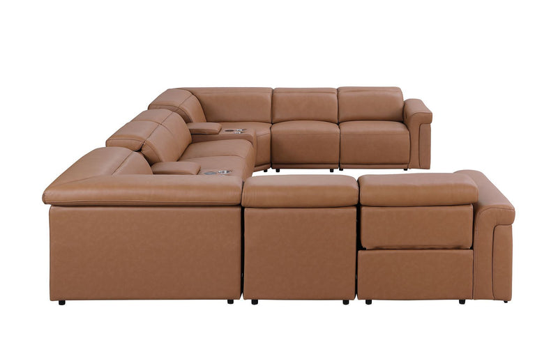 1126 - 10-Piece U-Shaped Sectional Sofa In With 4 Power Recliners & Power Headrests