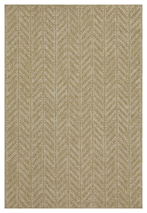 Earth - 5'3" X 7'3" Indoor, Outdoor Area Rug - Natural / White - R&R Furniture Gallery (Fountain Valley, CA)