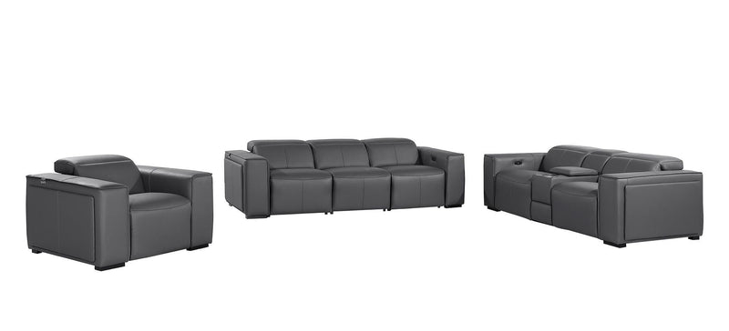 1224 - 7-Piece Modular Power Reclining Sofa, Loveseat & Chair Set In With 6 Power Recliners & Power Headrests