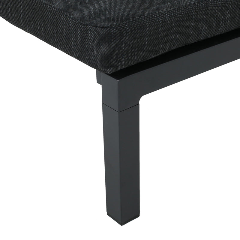 Modern Chaise Lounge With Wate Resistant Fabric Cushions - R&R Furniture Gallery (Fountain Valley, CA)