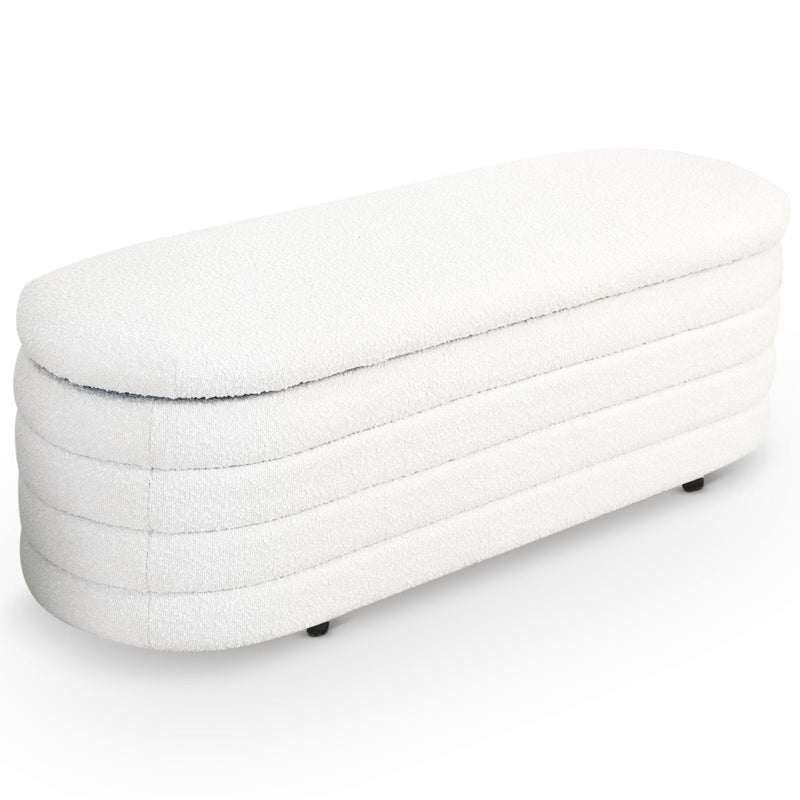 Cabana - Bench With Storage - Ivory - R&R Furniture Gallery (Fountain Valley, CA)