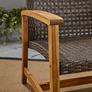 Outdoor 3 Seater Sofa With Rattan Cover - Gray - R&R Furniture Gallery (Fountain Valley, CA)