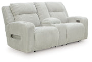 Forest Lake - Power Reclining Loveseat With Console / Adj Headrest - R&R Furniture Gallery (Fountain Valley, CA)