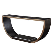 Maceo - Console Table - Black & Gold - R&R Furniture Gallery (Fountain Valley, CA)
