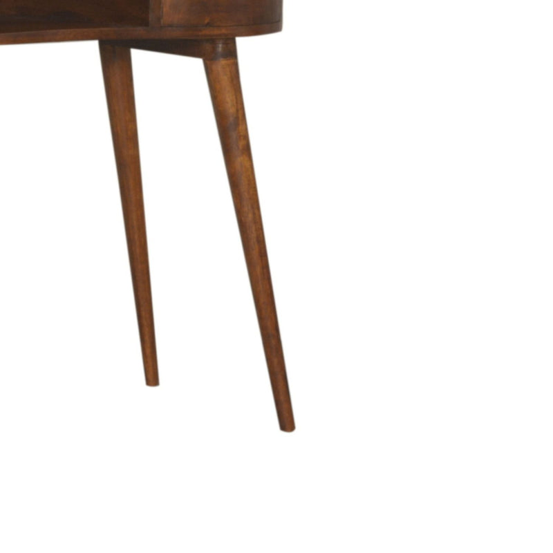 Rounded Writing Desk - Chestnut - R&R Furniture Gallery (Fountain Valley, CA)