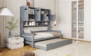 Daybed With All-In-One Cabinet And Shelf - R&R Furniture Gallery (Fountain Valley, CA)