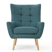 Club Chair With Rubberwood Legs - R&R Furniture Gallery (Fountain Valley, CA)