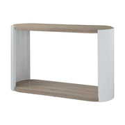 Zoma - Sofa Table - Oak & White High Gloss - R&R Furniture Gallery (Fountain Valley, CA)