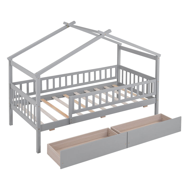 House Bed With 2 Drawers - R&R Furniture Gallery (Fountain Valley, CA)