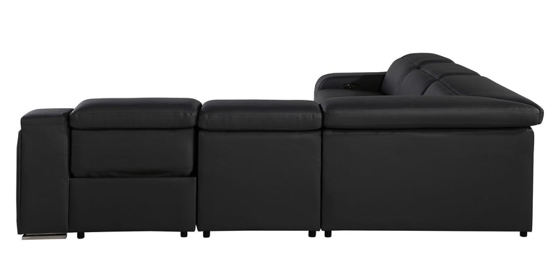 1116 - 5-Piece L-Shaped Sectional Sofa In With 3 Power Recliners & Power Headrests
