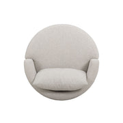 Modern TOV Furniture Silvi swivel chair with a sleek design, featuring a cushioned seat and swivel base in a contemporary style.