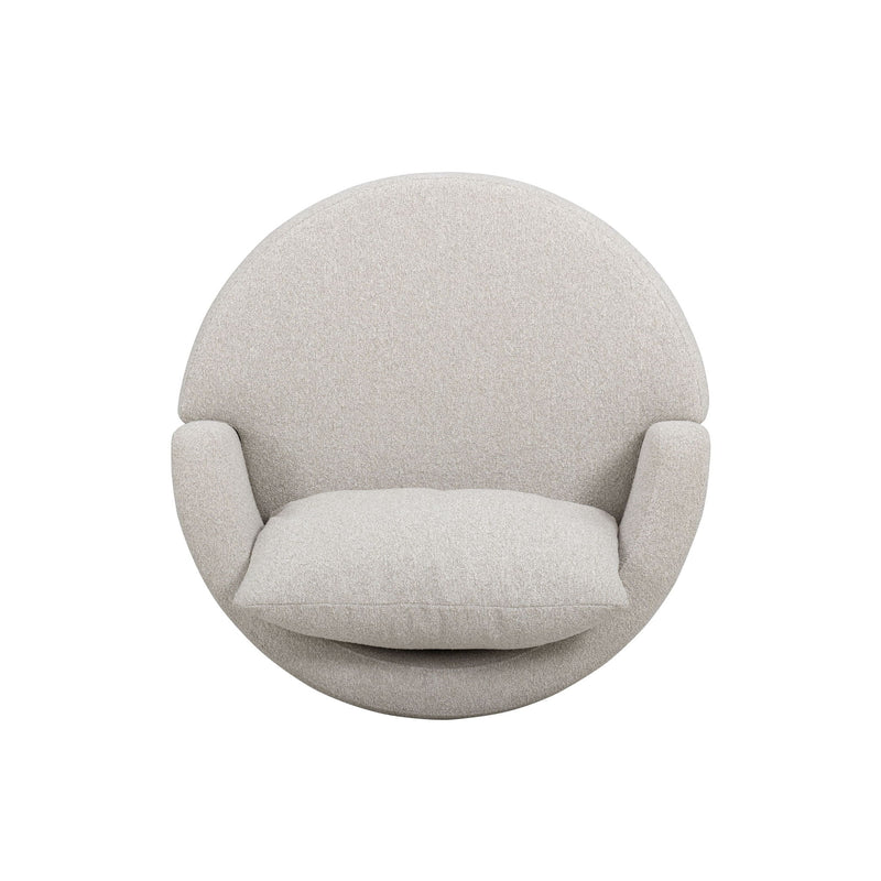 Modern TOV Furniture Silvi swivel chair with a sleek design, featuring a cushioned seat and swivel base in a contemporary style.