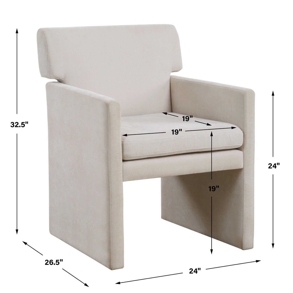 Colette - Dining Chair - Ivory