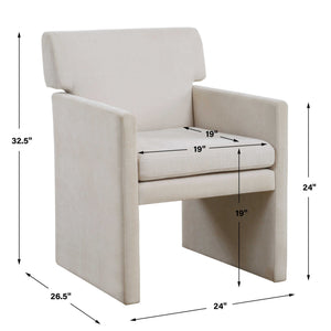 Colette - Dining Chair - Ivory