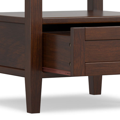 Warm Shaker - End Table With Smooth Drawer Storage - Brown - R&R Furniture Gallery (Fountain Valley, CA)