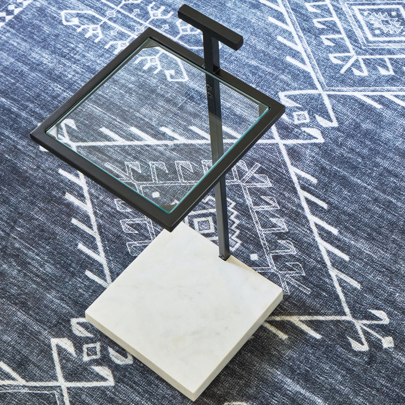 Mannill - Accent Table - Black / White - R&R Furniture Gallery (Fountain Valley, CA)